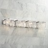 Possini Euro Design Hanging Crystal Modern Wall Light Chrome Hardwire 33 3/4" 4-Light Fixture for Bedroom Bathroom Vanity Reading Living Room Hallway - 2 of 4