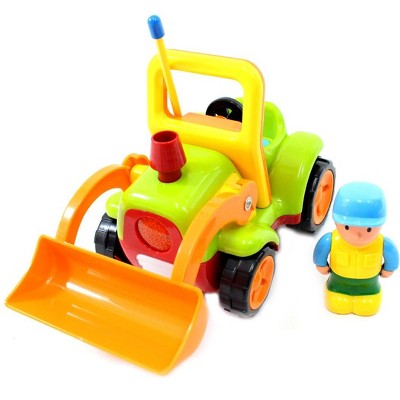 4" Cartoon RC Construction Truck Remote Control Toy For Toddlers (Green)