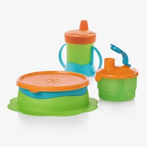 Tupperware Food Storage Baby Feeding Set Blue/Orange/Green - 1 of 4