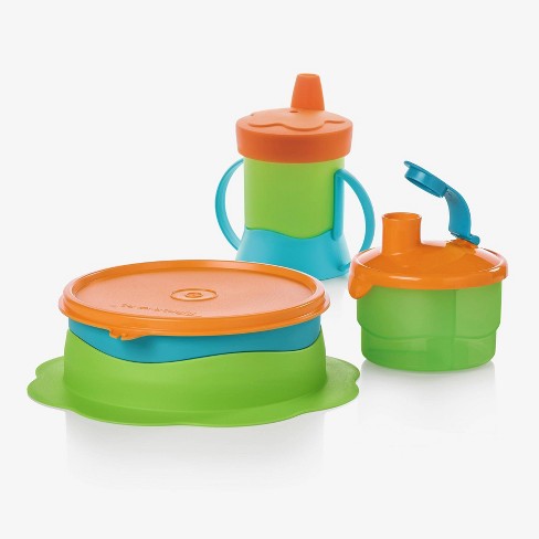 Tupperware 12pc Square Stacking Food Storage Containers with Lids - Green