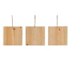 Transpac MDF Gold Accent Ornament Set of 3 Christmas Home Decorations - 3 of 3