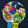 Teen Titans Go Go Go Group Kids T Shirt For Youth, Navy - 3 of 4