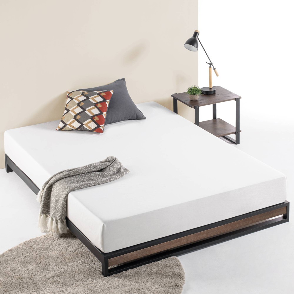 King 6" Suzanne Platform Bed Frame Gray Wash - Zinus