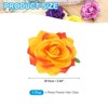 Unique Bargains Fabric Rose Boho Hair Clips Fabric Flower Brooch Pins for Wedding Party Dance 1 Pc - 2 of 4