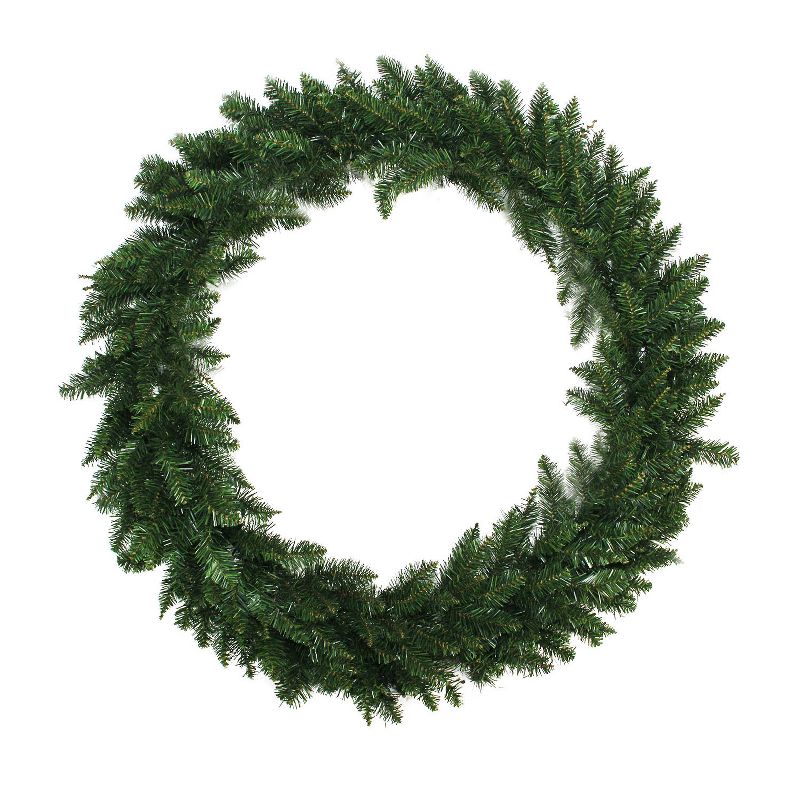 Northlight 48" Unlit Buffalo Fir Artificial Christmas Wreath, 1 of 4