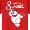 Frosty the Snowman I Don't Do Summer Women's Red Graphic Tee - 2 of 3