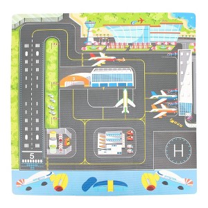 TriAction Toys Sunta Play Mat DIY Airport and Plane | 9 Piece Set - 1 of 4