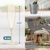 Posh Setting 6 Oz Gold Glitter Plastic Disposable Champagne Flutes - 8 Pack - 4 of 4