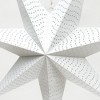SEVOBAL Tree Ornaments Handmade Paper Star Decor, 46cm Festive Hanging Ornament for Christmas and Winter Celebrations, White, 19.1"*2"*19.1" - 4 of 4