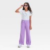 Girls' Pull-On Wide Leg Terry Pants - Cat & Jack™ - image 3 of 3