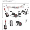 Lambs & Ivy Rock Star Musical Instruments Wall Decals/Stickers - Drums/Guitar - image 2 of 4