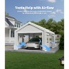 10'x20' & 13'x20' Heavy Duty Carport Sidewalls - 180G PE Waterproof Fabric with Zipper Doors & Mesh Windows, White (Cover Only) - 2 of 4