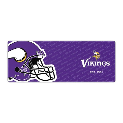 Nfl Minnesota Vikings Logo Series 31.5 X 12 Desk Pad : Target