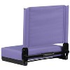 Emma and Oliver Set of 2 500 lb. Rated Lightweight Stadium Chair with Ultra-Padded Seat - 4 of 4