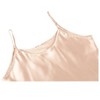 INSPIRE CHIC Women's Plus Size Full Slip Camisole Solid Satin Lotos Leaf Hem Basic Braces Nightgown Dress - 4 of 4