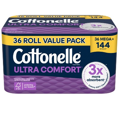 Cottonelle Ultra Comfort Toilet Paper - 36 Mega Rolls