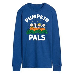 Men's - Peanuts - Pumpkin Pals Long Sleeve Graphic T-Shirt - 1 of 4