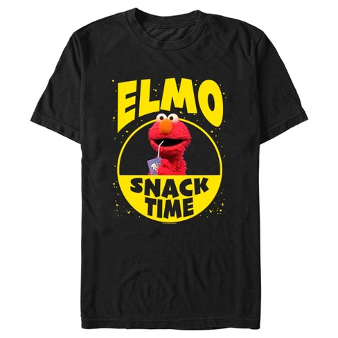 Men s Sesame Street Elmo Snack Time T shirt Target