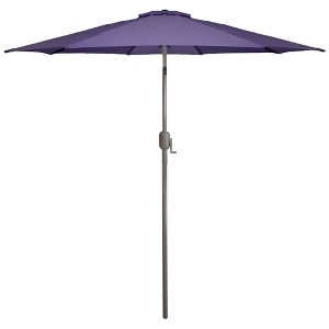 Northlight 9ft Outdoor Patio Market Umbrella with Hand Crank and Tilt - Purple - 1 of 4