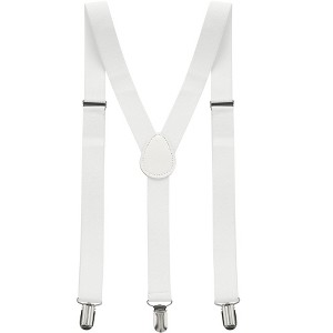 Allegra K Women's Adjustable Metal Clamp Elastic Suspenders Braces - 1 of 4