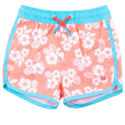 RuggedButts Boys UPF50+ Sun Protected Dolphin Hem Swim Trunks