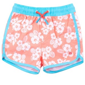 RuggedButts Boys UPF50+ Sun Protected Dolphin Hem Swim Trunks - 1 of 4