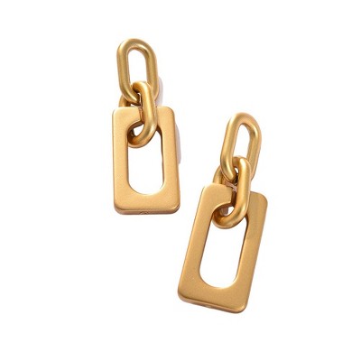 SOHI Women's Chainlink Drop Earrings