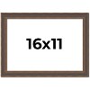 PosterPalooza | Elegant Brown Picture Frame - UV Acrylic, Backing Board, Hanging Hardware Included - 2 of 4