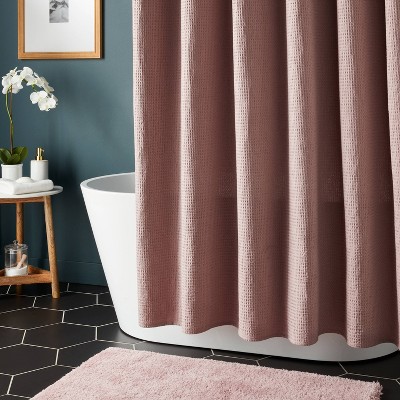 Oversized Relaxed Waffle Weave Shower Curtain