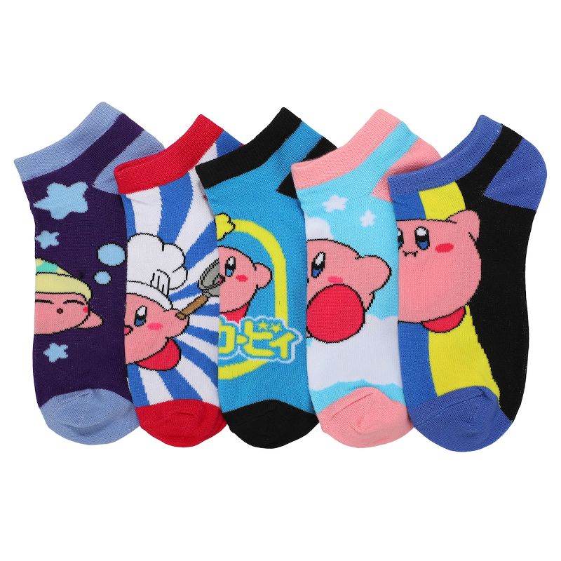 Kirby Characters 2-Pack Small Size T-Shirt 4-Pcs and Ankle Socks 5-Pcs Set, 5 of 7