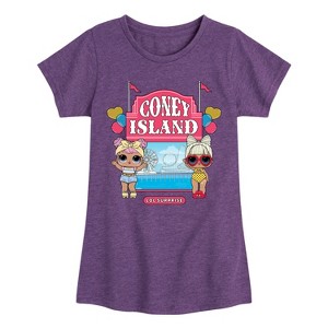 Girls' - Lol Surprise! - Coney Island Fitted Short Sleeve Graphic T-Shirt - 1 of 4