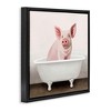 Stupell Industries Pink Farm Pig in Country Bath Tub, 18" x 18" - 3 of 4