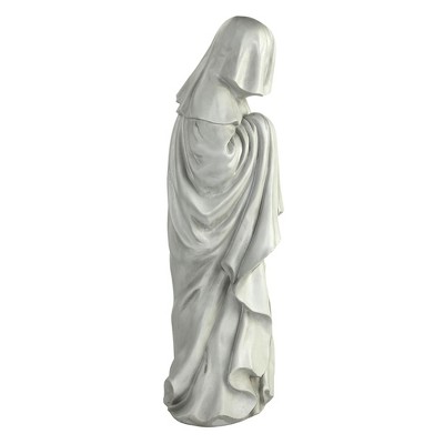 Large Gray Faux Stone French Weeper Statue