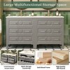 CAVINAS Bathroom Vanity with Ceramic Sink Combo,Freestanding Single Vanity Set with 3 Drawers,Bathroom Storage Cabinet with Wood Frame - 4 of 4