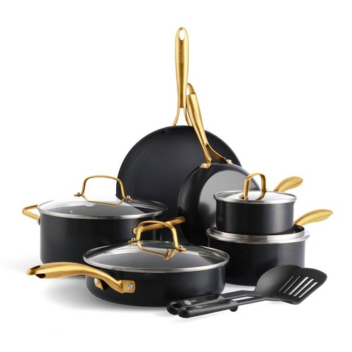 GreenPan Studio 12pc Cookware Set - Black