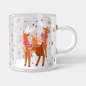 15.2 fl oz Christmas Glass Mug - Wondershop™ - 1 of 3