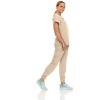 Hey Collection Womens Stretch V-Neck Jogger Scrubs Set, Medical Nursing Tops with Four Pocket Pants - 3 of 4
