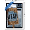 Trends International NHL Utah Hockey Club - Logo 24 Framed Wall Poster Prints - 3 of 4