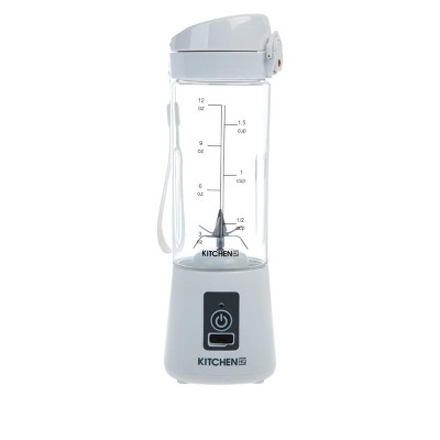 Brentwood 50-Watt 17-Oz. Portable Battery-Operated USB-Chargeable Glass  Blender (White)