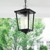 Elegant Lighting York 6.5 Inch Outdoor Pendant in Black - 2 of 4