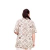 Women's Trinity Print Short Sleeve Button Up Shirt - Plus - On The Plus Side - 2 of 3