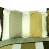 Slickblue 3 Piece Full/Queen, Soft Vermicelli Quilted Quilt and Shams, Quilt Set, Vertical Stripes, 9 Options - 2 of 4