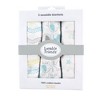 Luvable Friends Baby Muslin Cotton Swaddle Blanket, Basic Elephant, One Size - 2 of 2