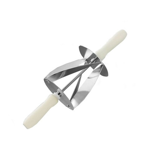 Croissant Cutter Roll Cutter Stainless Steel Croissant Cutter Croissant Roll  Slices Croissant Knife With Wooden Handle For Pasta, Dough, Pastry