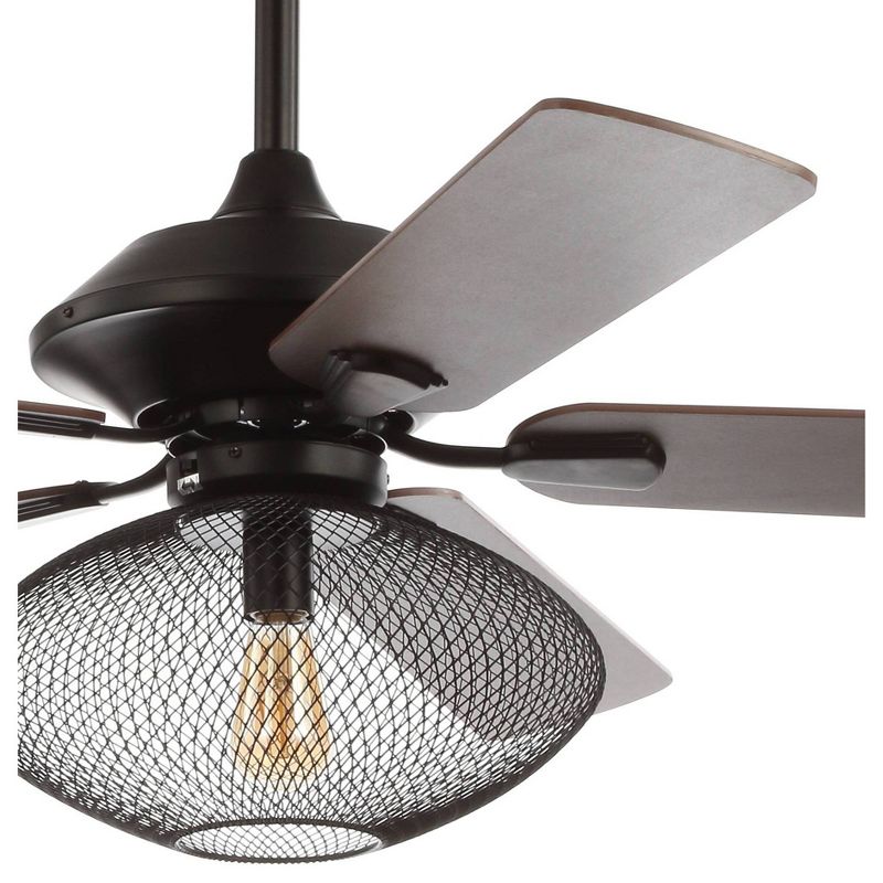 52&#34; LED Mid Century Ceiling Fan with Remote Oil Rubbed Bronze - JONATHAN  Y, 5 of 7