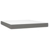 VidaXL Pocket Spring Bed Mattress Dark Gray 59.8 in.x79.9 in.x7.9 in. Queen Fabric - 2 of 4