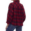Women's Plaid Button Up Top - entro - 4 of 4