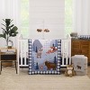 Little Love by NoJo National Park Navy, Gray, Tan, and White Forest Friends Nursery Fitted Crib Sheet - 4 of 4