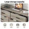 NicBex Modern Bedroom Dresser,Chest of Drawers with Wood Pattern, Dressers with Sturdy Steel Frame for Living Room,Dining Room,Hallway - 3 of 4
