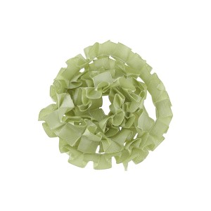 Unique Bargains Ribbon Crinkle with Double Ruffle Hem Polyester 35.83"x0.98" 1 Pc - 1 of 3